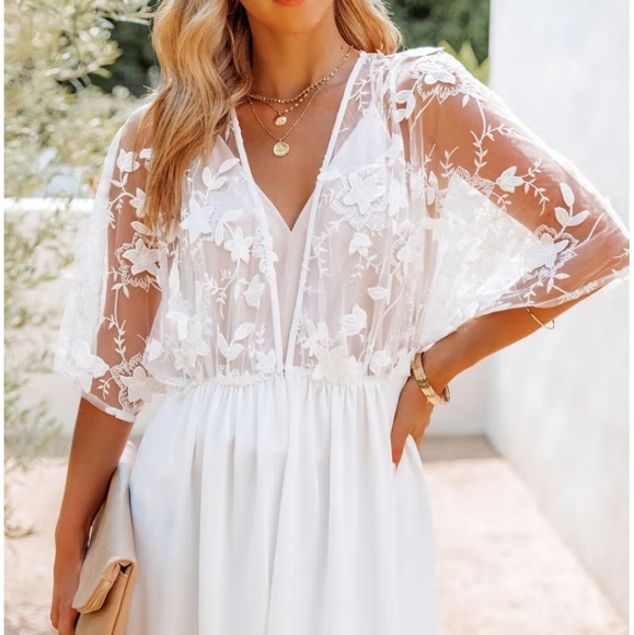 VICI Floral lace duster kimono - Picture 3 of 6